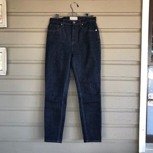 Everlane High Rise Skinny Dark Indigo Jeans Denim